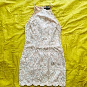 Forever 21 cream lace mini dress
